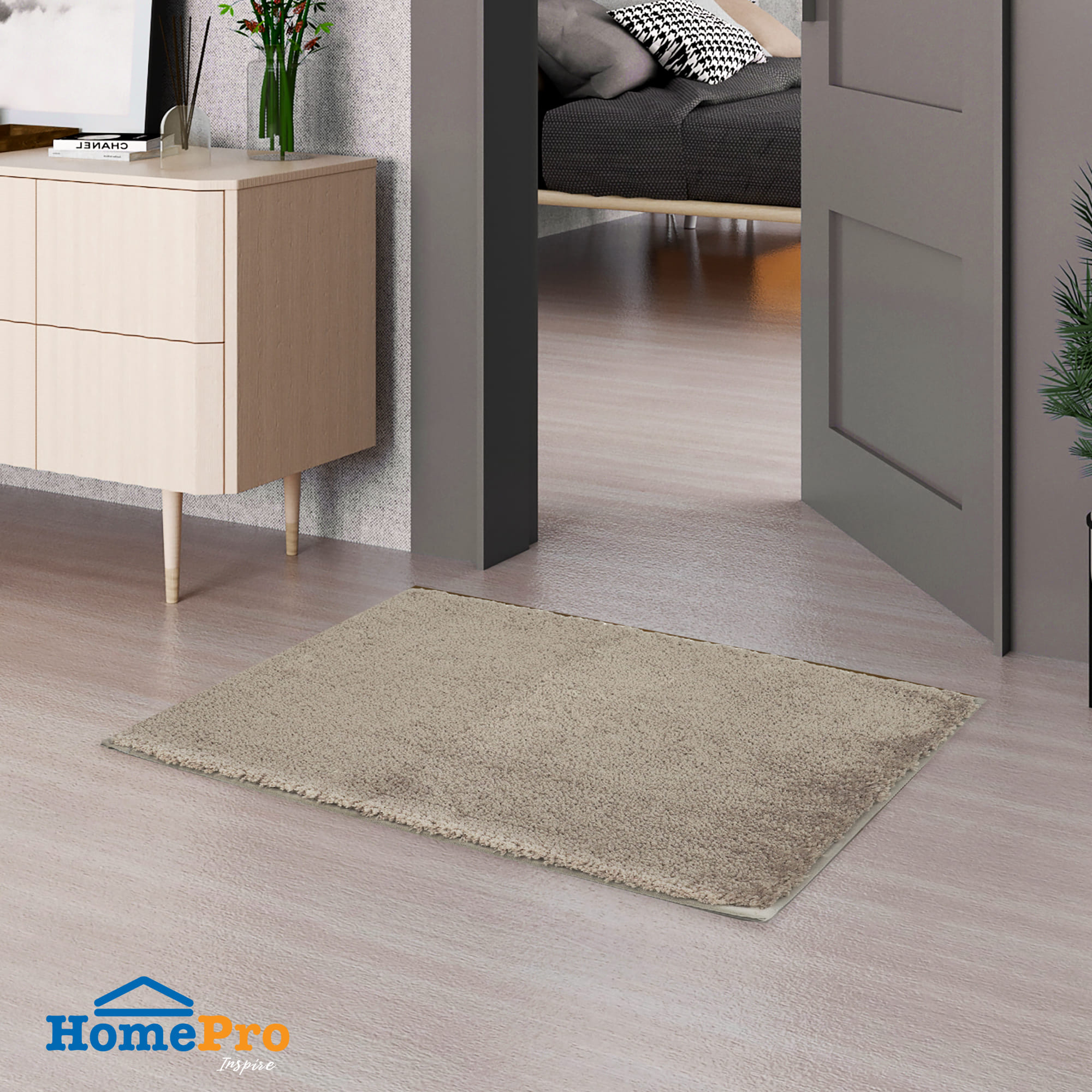 HOME LIVING STYLE RUG SIMPLE 45X70CM BROWN