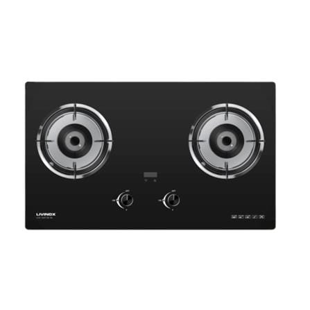 LIVINOX FLEXIBLE GAS HOBLGH-328T 2B-BL 2BURNER 5.2KW 78CM BLACK