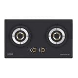 LIVINOX GAS HOB LGH-438B 2B-SL 2BURNER 5.5KW 75CM BLACK