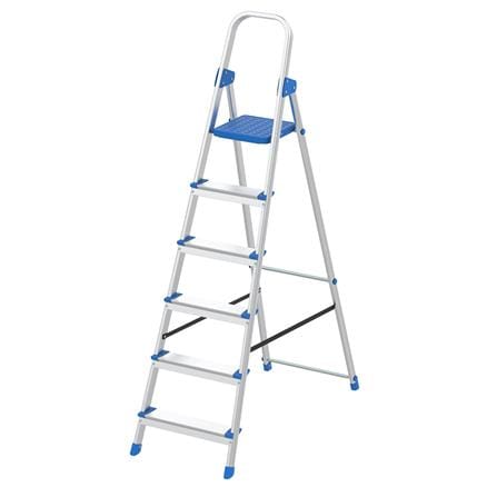 A-FRAME ALUMINUM LADDER WITH HANDLE MATALL WK4028-6 6-STEP