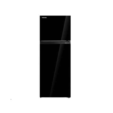 TOSHIBA 2 DOOR REFRIGERATOR GR-RT624WE-PGY(22) 530L GLASS BLACK
