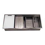 LIVINOX BUILT IN WORK SINK LWS-10848B STAINLESS STEEL 304 1BOWL 108CM GUN METAL