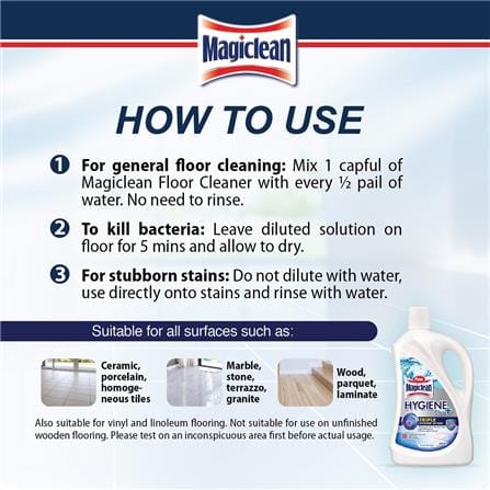MAGICLEAN FLOOR CLEANER HYGIENE PLUS 2L