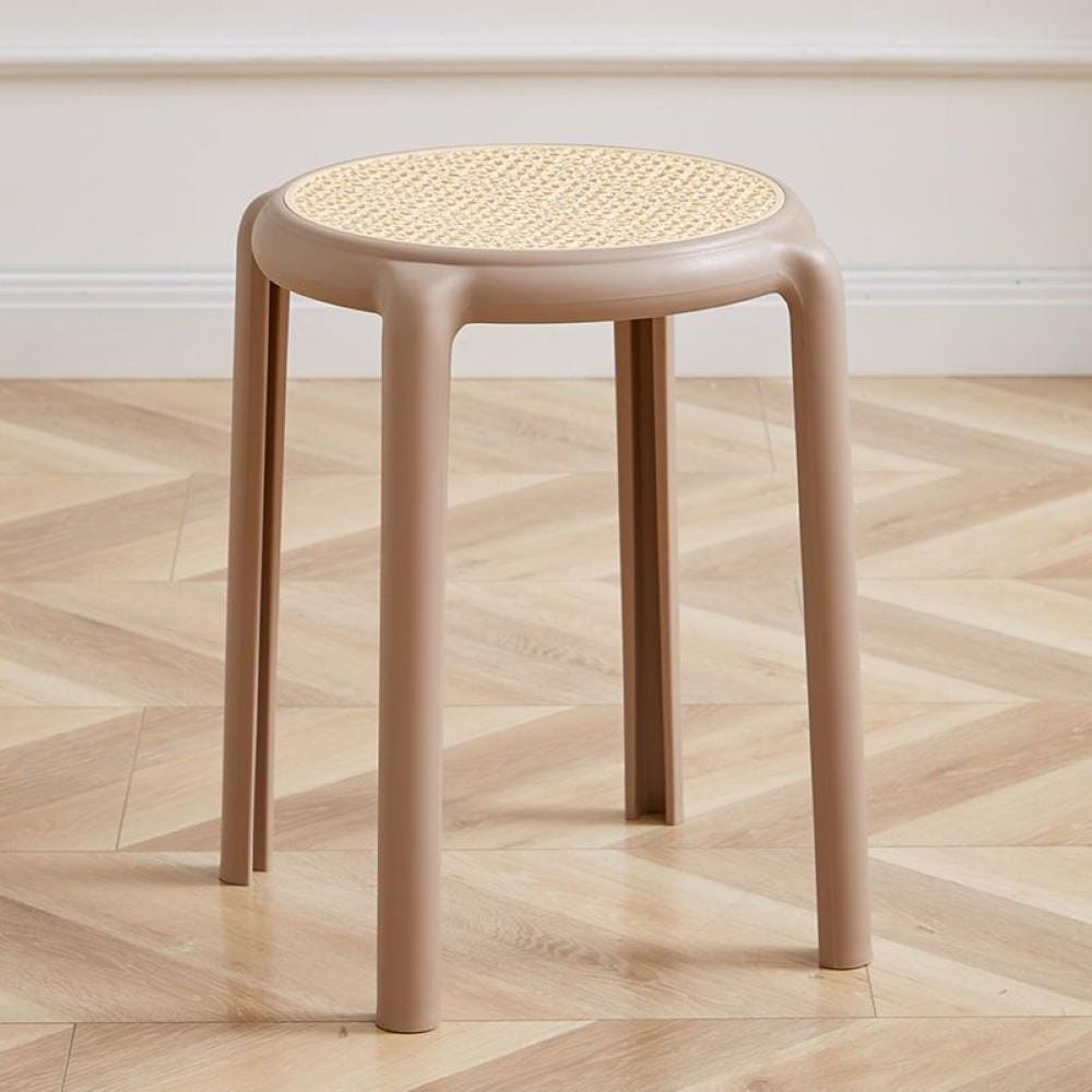 PP RATTAN STOOL BEIGE