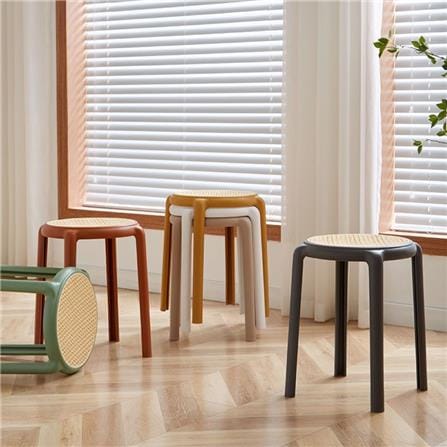 PP RATTAN STOOL BEIGE