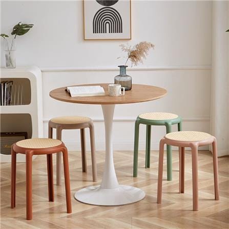 PP RATTAN STOOL BEIGE