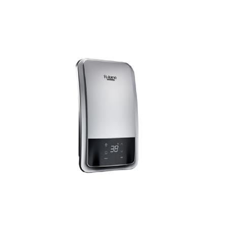 RUBINE SHOWER HEATER DC PUMP WITH HAND SHOWER IAD931D-BMS METALLIC SILVER