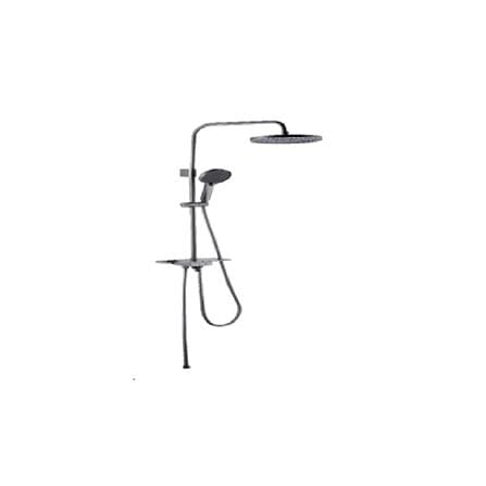 RUBINE SHOWER HEATER DC PUMP WITH RAIN SHOWER RWH-IAD931D-RTMB METALLIC BLACK
