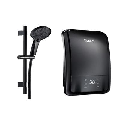 RUBINE SHOWER HEATER DC PUMP WITH HAND SHOWER IAD931D-BMB METALLIC BLACK