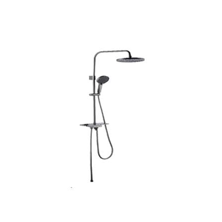RUBINE SHOWER HEATER DC PUMP WITH RAIN SHOWER RWH-IAD931D-RTMS METALLIC SILVER