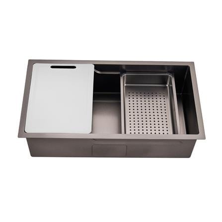 LIVINOX BUILT IN WORK SINK LWS-8045GM 1BOWL STAINLESS STEEL 304 80CM GUN METAL