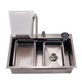 LIVINOX BUILT IN WORK SINK LWS-8050B 1BOWL STAINLESS STEEL 304 80CM GUN METAL
