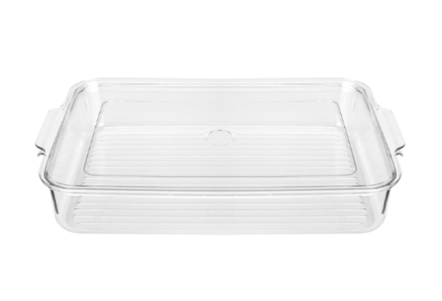 FRIDGE BOX WITH LID 21.5X33.5X5.5 SNOWY CLEAR
