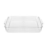 FRIDGE BOX WITH LID 21.5X33.5X5.5 SNOWY CLEAR