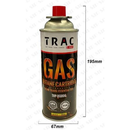 TRAC PRO BUTANE GAS CATRIDGE 4IN1 PACK 230G