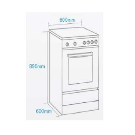 ELBA FREESTANDING COOKER EGC-N6784E(SS) STAINLESS STEEL 3BURNER 70LITER