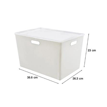 SMALL PLASTIC STORAGE STACKO 26.3X38.6X23.5CM BT40-2 WHITE