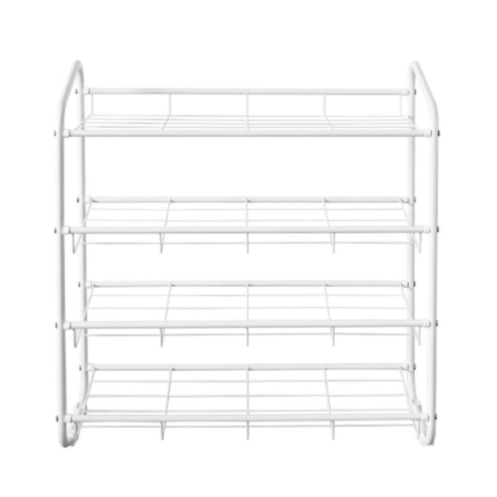4 TIER SHOE RACK RACKII 66.8X30X74CM WHITE