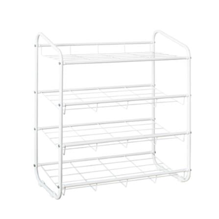 4 TIER SHOE RACK RACKII 66.8X30X74CM WHITE