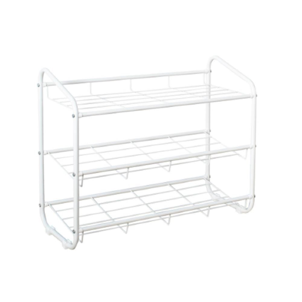 3 TIER SHOE RACK RACKII 66.8X30X55CM WHITE