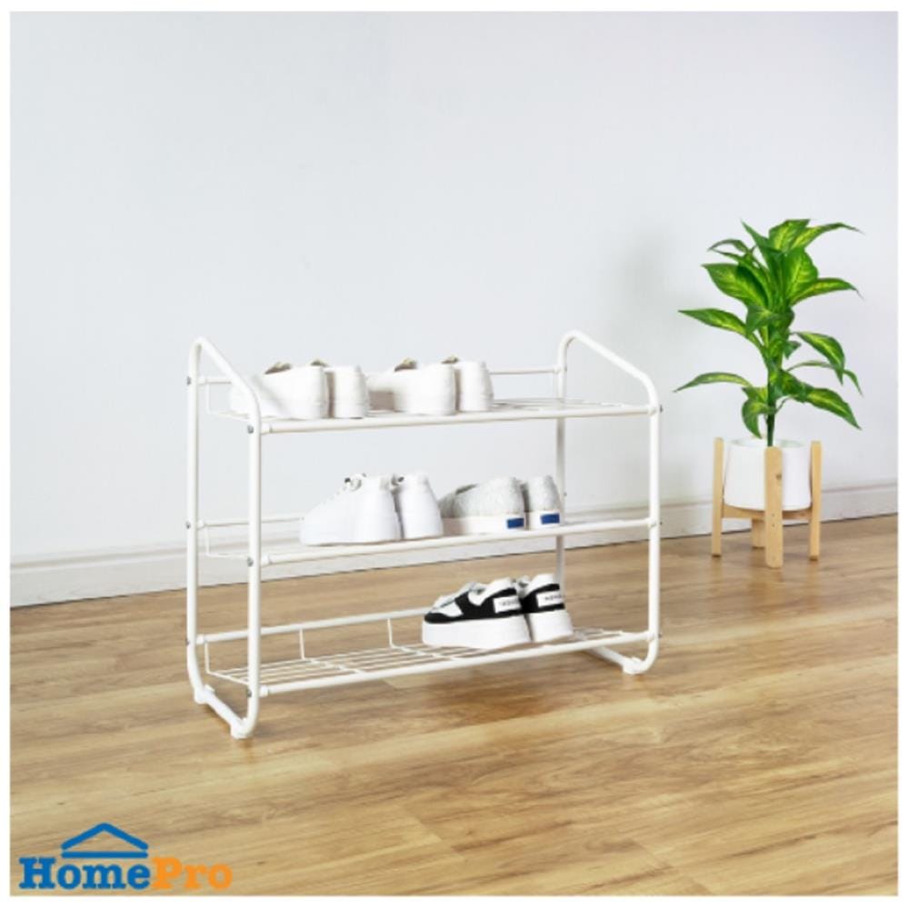 3 TIER SHOE RACK RACKII 66.8X30X55CM WHITE