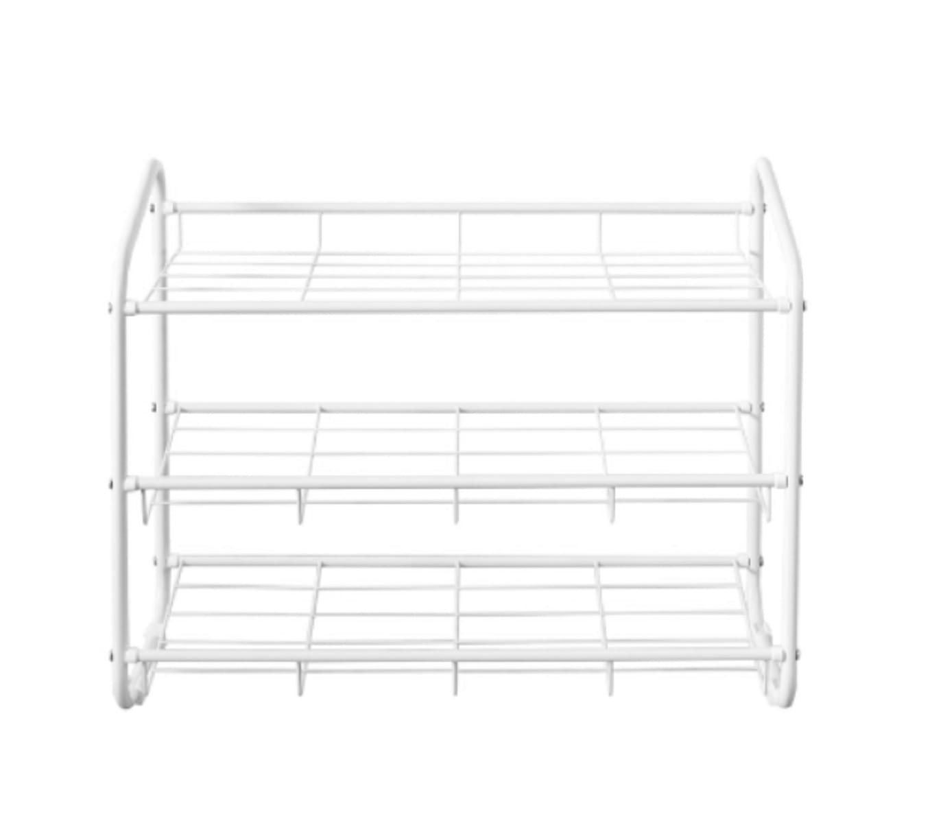 3 TIER SHOE RACK RACKII 66.8X30X55CM WHITE