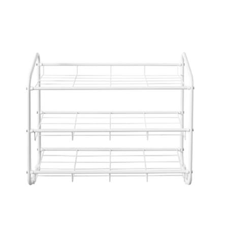 3 TIER SHOE RACK RACKII 66.8X30X55CM WHITE