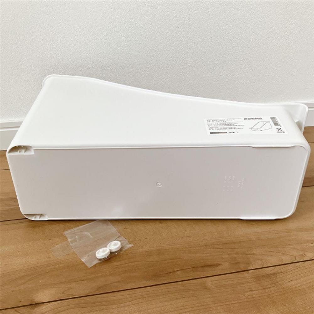 KITCHEN STORAGE BOX S WITH WHEELS IVORY 38X15X22CM