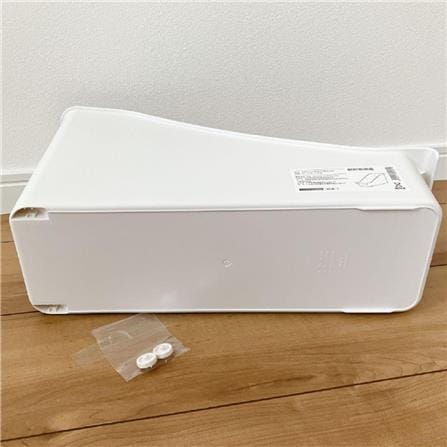 KITCHEN STORAGE BOX S WITH WHEELS IVORY 38X15X22CM