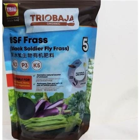 TRIOBAJA BSF FRASS 5 (BLACK SOLDIER FLY FRASS) 400G