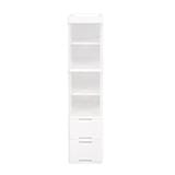DRAWER 4 TIER PURE 27x40x121.5CM WHITE