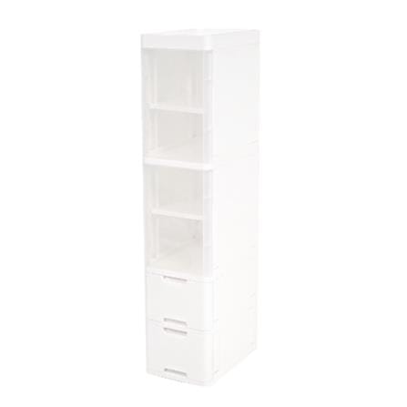 DRAWER 4 TIER PURE 27x40x121.5CM WHITE