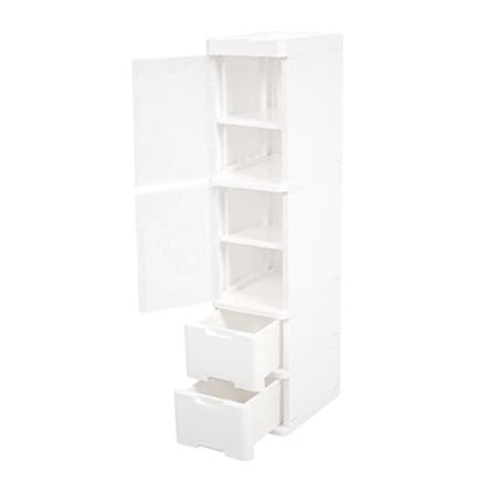DRAWER 4 TIER PURE 27x40x121.5CM WHITE