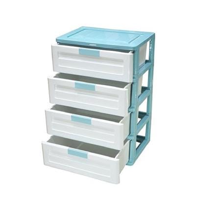 DRAWER 4-TIER MAX 59X41X88CM BLUE PASTEL