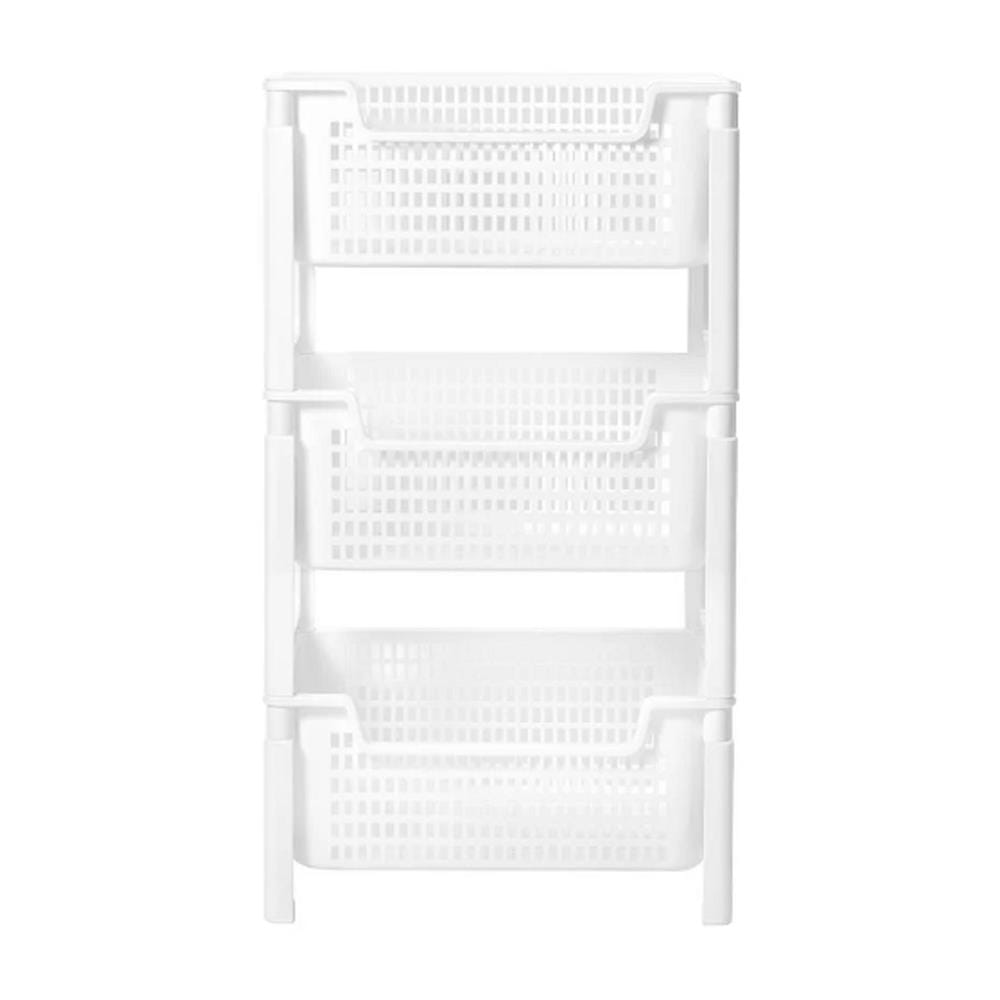 3TIER SHELVES STACKO PURE 40.7x32.7x72.5CM WHITE