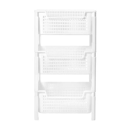 3TIER SHELVES STACKO PURE 40.7x32.7x72.5CM WHITE
