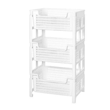 3TIER SHELVES STACKO PURE 40.7x32.7x72.5CM WHITE