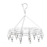 ROUND HANGER STAINLESS 20 CLIPS PLIM