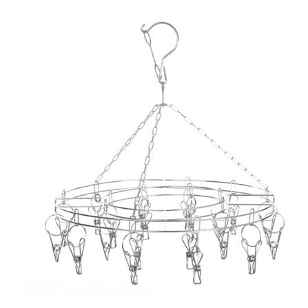 ROUND HANGER STAINLESS 20 CLIPS PLIM