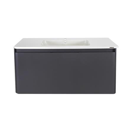 VANITY WASHBASIN WITH CABINET MOYA PU1002WH MATT GREY [EXCLUSIVE FROM HOMEPRO THAILAND]