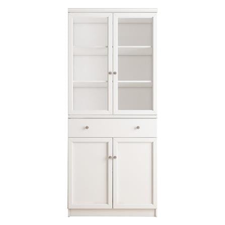 DISPLAY CABINET WITH GLASS DOORS FURDINI HELENA 90CM WHITE [EXCLUSIVE FROM HOMEPRO THAILAND]