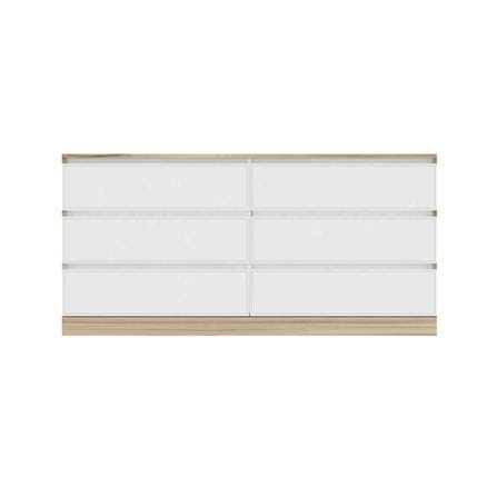 CHEST OF 6 DRAWERS BURO ANTARES LC160 DW AROMA OAK/WHITE [EXCLUSIVE FROM HOMEPRO THAILAND]