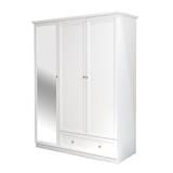 WARDROBE WITH 3 DOORS FURDINI HELENA 150CM WHITE