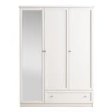 WARDROBE WITH 3 DOORS FURDINI HELENA 150CM WHITE [EXCLUSIVE FROM HOMEPRO THAILAND]