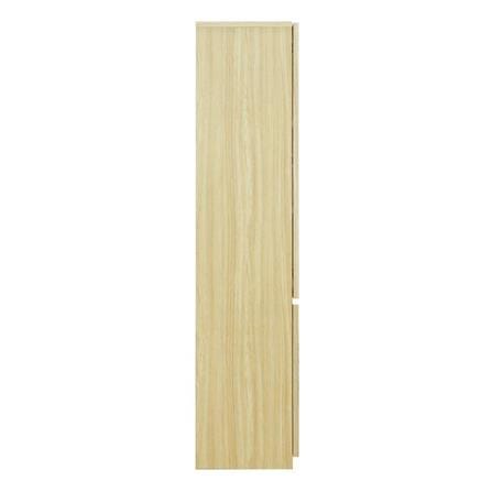 HIGH CABINET BURO REVOLUTION HC75 75CM NATURAL ASH/BLACK GLASS [EXCLUSIVE FROM HOMEPRO THAILAND]