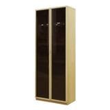HIGH CABINET WITH GLASS DOORS BURO REVOLUTION HC75 75CM NATURAL ASH [EXCLUSIVE FROM HOMEPRO THAILAND]