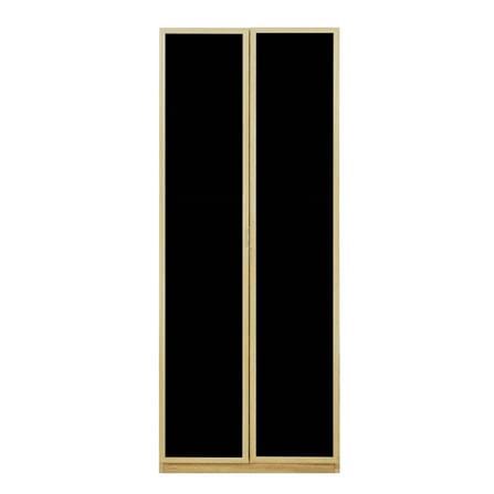 HIGH CABINET WITH GLASS DOORS BURO REVOLUTION HC75 75CM NATURAL ASH [EXCLUSIVE FROM HOMEPRO THAILAND]