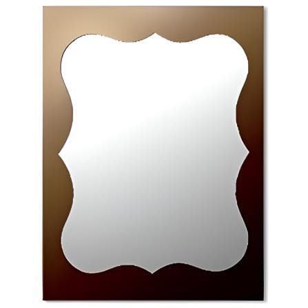 MODERN BATH TWO TONE BRONZE RT. MIRROR MX-1824 CROWN 60X45CM