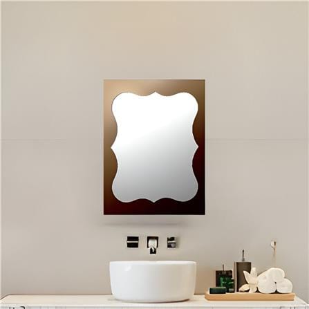 MODERN BATH TWO TONE BRONZE RT. MIRROR MX-1824 CROWN 60X45CM