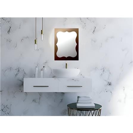 MODERN BATH TWO TONE BRONZE RT. MIRROR MX-1824 CROWN 60X45CM